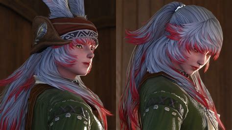 ffxiv viera hair mods.